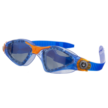 Aqua Sphere Kayenne Jr. Kids Goggles, Smoke Lens, Blue/Orange