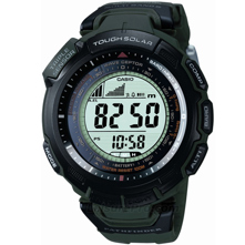 Casio PAW1300A-3V Green Slim Atomic-Solar Pathfinder