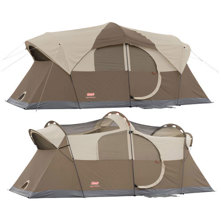 Coleman WeatherMaster 10, 17 x 9 Three-room Family Tent image