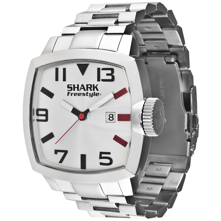 Shark by Freestyle the Jester Mens Watch, Silver with Steel Bracelet