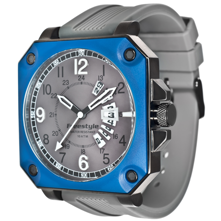Freestyle Trooper Watch, Blue with Grey Silicone Strap