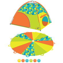 GigaTent Crayola Adventure Dome and Parachute for Children