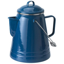 GSI Outdoors Enamelware Coffee Boiler - 36 Cup - Blue