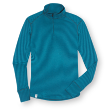 Ibex Woolies Wool Zip T Stripe for Women