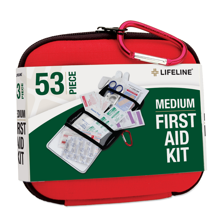 Lifeline Medium Hard-Shell Foam First Aid Kit - 53 Piece