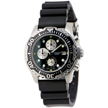 Momentum Cyclone Chrono Watch Black with Black Hyper Natural Rubber Band