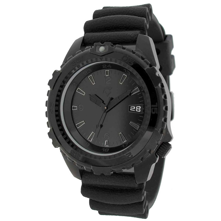 Momentum Deep 6 Vision Watch with Black Diver Polyurethane Band
