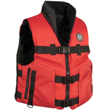 Mustang Survival Accel100 Fishing Vest, Red/Black