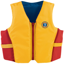 Mustang Survival Youth Life Vest, Gold/Red