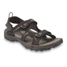 The North Face Hedgehog Sandal for Men - Demitasse Brown/Algae Yellow