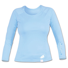 Neo Sport Womens Long Sleeve Water Swim Shirt Sky