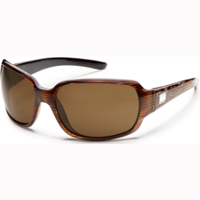 Suncloud Cookie Polarized Optic, Whiskey Stipe Laser Frame/Brown Lens