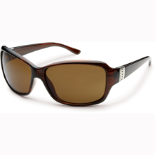 Suncloud Daybreak Polarized Optics, Whiskey Stripe Frame/Brown Lens