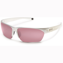 Suncloud Detour Rimless Polarized Optics, Pearl Laser Frame/Rose Lens