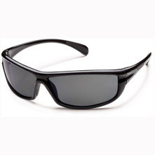 Suncloud King Polarized Optics, Black Frame/Gray Lens