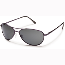 Suncloud Patrol Polarized Optics with Metal Alloys, Blackberry Frame/Gray Lens