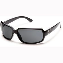Suncloud Poptown Polarized Optics, Black Frame/Gray Lens