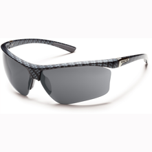 Suncloud Roadmap Rimless Polarized Optics, Graphite Weave Frame/Gray Lens
