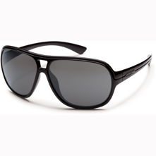 Suncloud Wingman Polarized Optics, Black Frame/Gray Lens