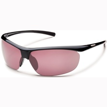 Suncloud Zephyr Polarized Optics, Black Frame/Rose Lens