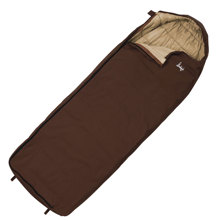 Slumberjack Log Cabin 40F Synthetic Semi-Rectangular Hooded Sleeping Bag - Regular Size