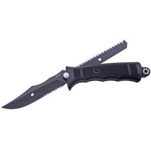 SOG Revolver Seal Black Fixed Blade Knife FX-21