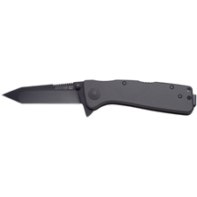 SOG Twitch XL Tanto Folding Knife Black Handle and Black TiNi Blade TWI-211