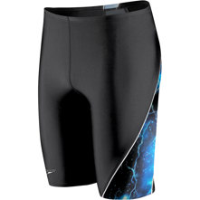 Speedo Youth-Adult Lightning Strikes Spliced Jammer, Blue