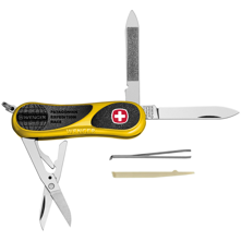 Wenger 16806 EvoGrip 81 Patagonian Expedition Race Knife, Yellow/Black