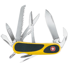 Wenger 16807 EvoGrip 18 Swiss Army Knife, Yellow/Black