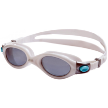 Zoggs Athena Polarized Small/Medium Goggles, White-Aqua/Smoke Lens
