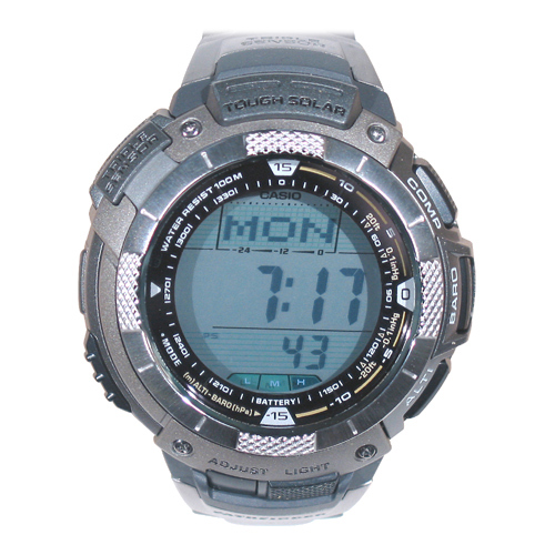 Casio PAG80T-7V Triple Sensor Pathfinder Watch, Titanium Band