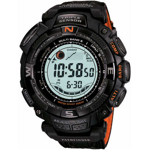 Casio PAW1500GB-1 Multi-Band 5 Tough Solar Pathfinder Watch with Resin Band