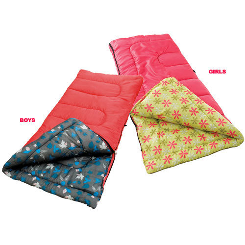 Coleman Scattered 50F Synthetic Rectangular Sleeping Bag for Kids