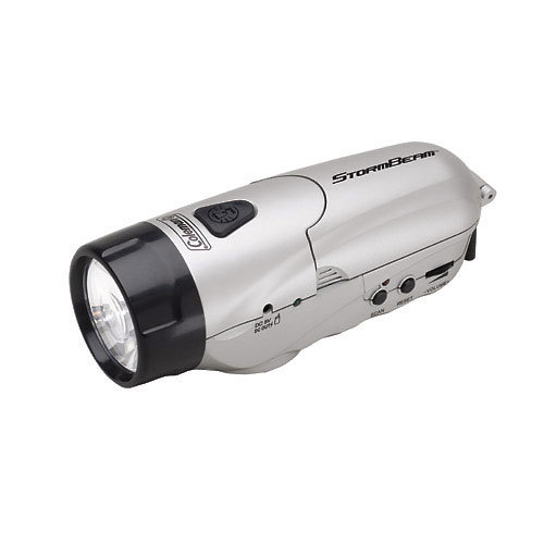 Coleman StormBeam Dynamo Deluxe Flashlight with Radio and Cell Phone Charger