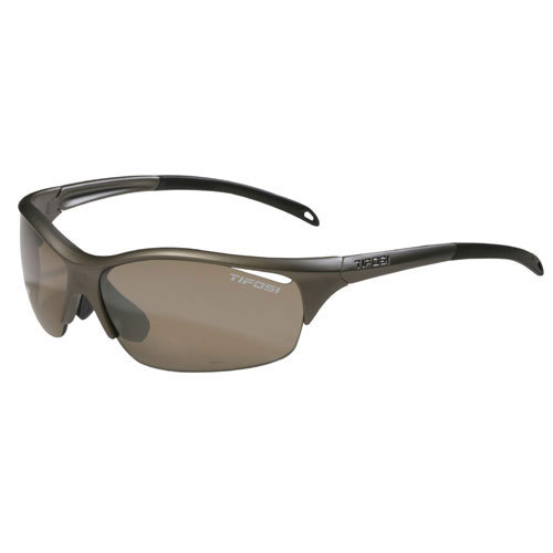 Tifosi Envy Sunglasses with Brown Polarized Fototec Lens - Iron Frame