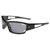 Tifosi Dolomite Gloss Black Sunglasses with Smoke Polarized Fototec Lenses
