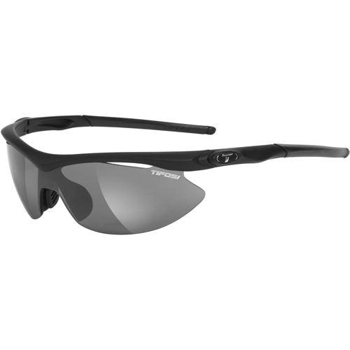 Tifosi Slip Interchangeable Sunglasses Pearl White - Smoke/AC Red/Clear Lenses