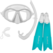 Blue Reef Freediving Mask, Fin Picture