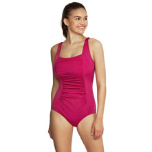 Speedo Solid Shirred Tank One  Picture