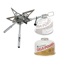 Snow Peak Bipod Stove with Fue Picture