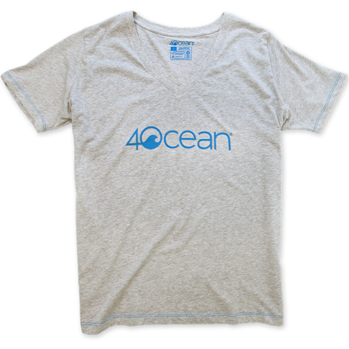 4Ocean Logo V-Neck T-Shirt for Women