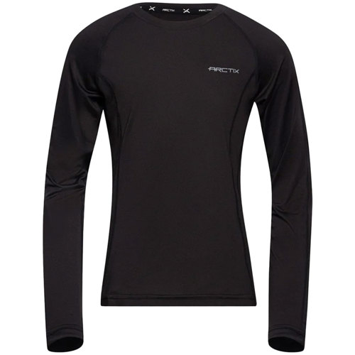 Arctix Power Base Layer Crewneck Top for Boys Black Medium