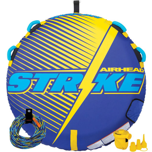 Airhead Strike Towable Kit w/ Rope & Pump, 1 Rider
