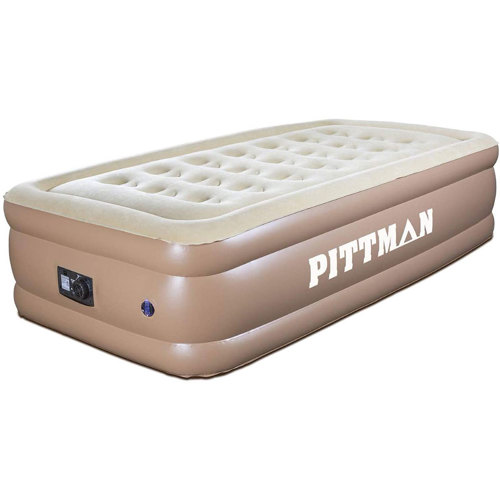 Pittman Twin Comfort Never Leak Double High Air Mattress, BuiltIn