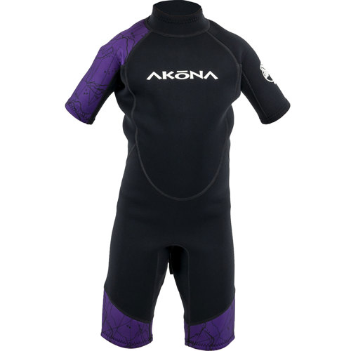 Akona 3/2mm Kids Back Zipper Shorty