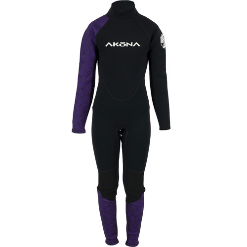 Akona 3/2mm Kid's Full Wetsuit 16 Purple