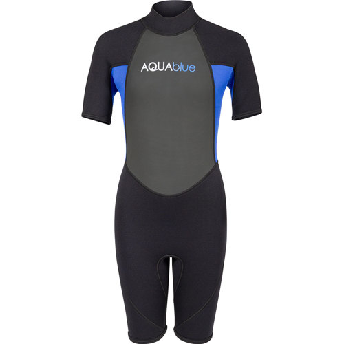 Aqua Blue 3mm Boy's Springsuit Wetsuit 2