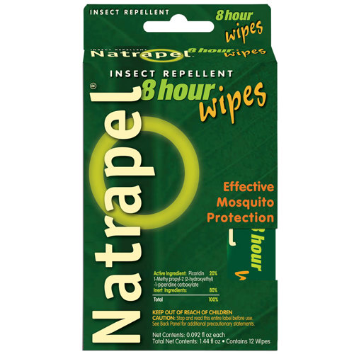 Natrapel 8Hourr Mosquito Repellent Wipes, 12 pc 00066095