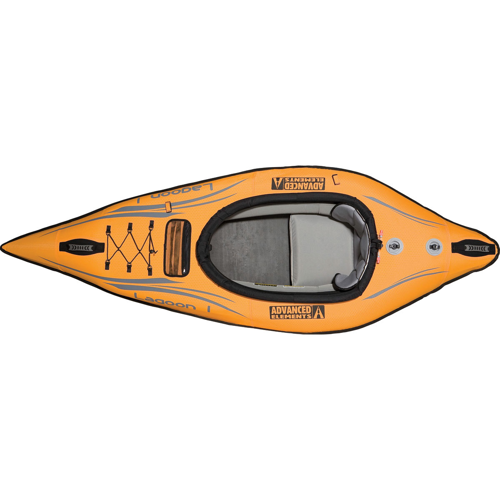 Advanced Elements Lagoon 1 Person Kayak, Orange/Gray